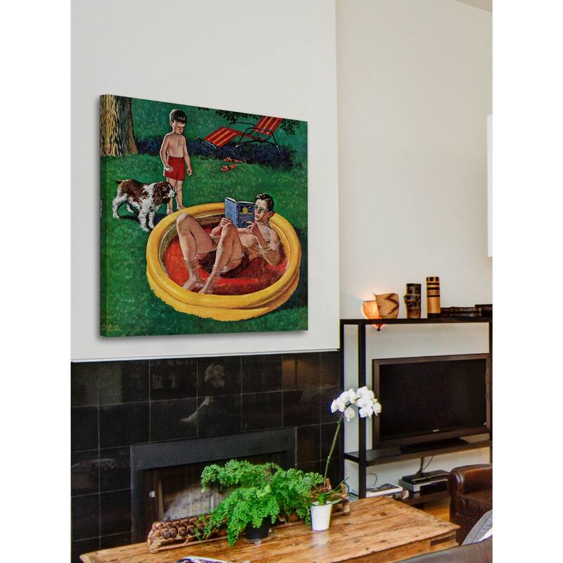 Marmont Hill - 'Wading Pool' by Amos SewellPainting Print on Canvas