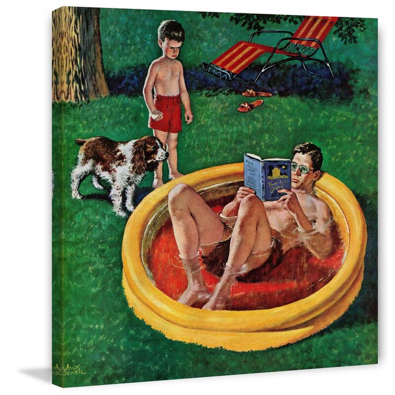 Marmont Hill - 'Wading Pool' by Amos SewellPainting Print on Canvas
