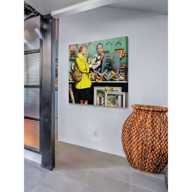 Marmont Hill - 'Frame-Up' by Stevan Dohanos Painting Print on Canvas - Multi-Color