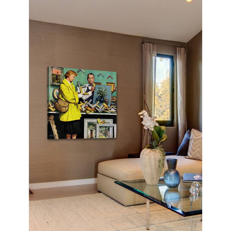 Marmont Hill - 'Frame-Up' by Stevan Dohanos Painting Print on Canvas - Multi-Color