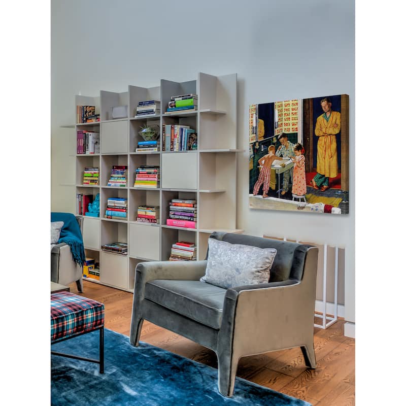 Marmont Hill - 'Brushing Their Teeth' by Amos Sewell Painting Print on Canvas - Multi-Color