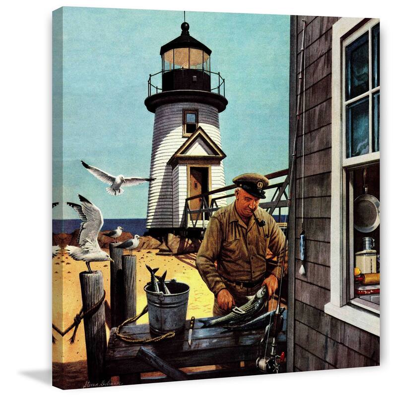 Marmont Hill - 'Lighthouse Keeper' by LighthouseKeeper Painting Print on Canvas - Multi-Color