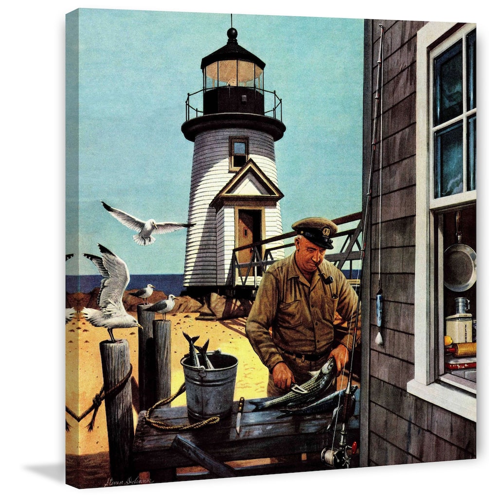 Marmont Hill - 'Lighthouse Keeper' by LighthouseKeeper Painting Print on Canvas - Multi-Color
