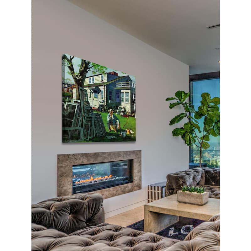 Marmont Hill - 'Window Screens' by Thornton Utz Painting Print on Canvas - Multi-Color