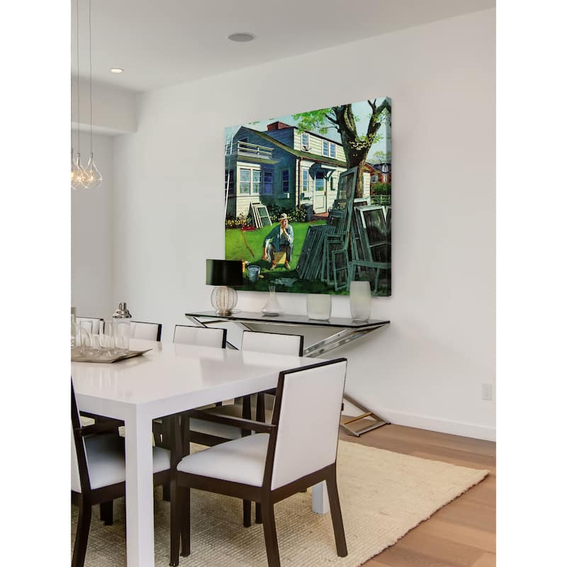 Marmont Hill - 'Window Screens' by Thornton Utz Painting Print on Canvas - Multi-Color