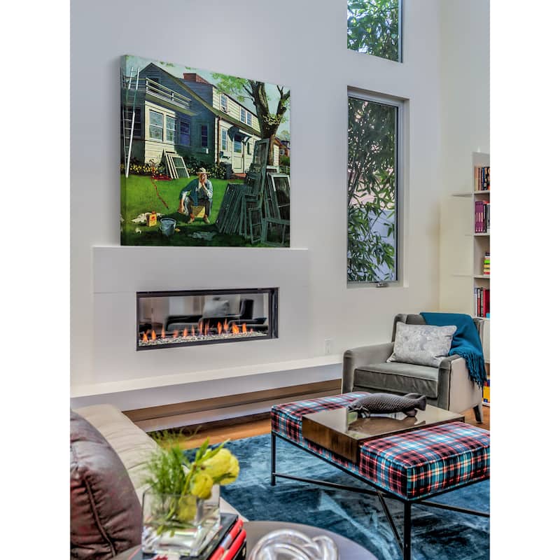 Marmont Hill - 'Window Screens' by Thornton Utz Painting Print on Canvas - Multi-Color