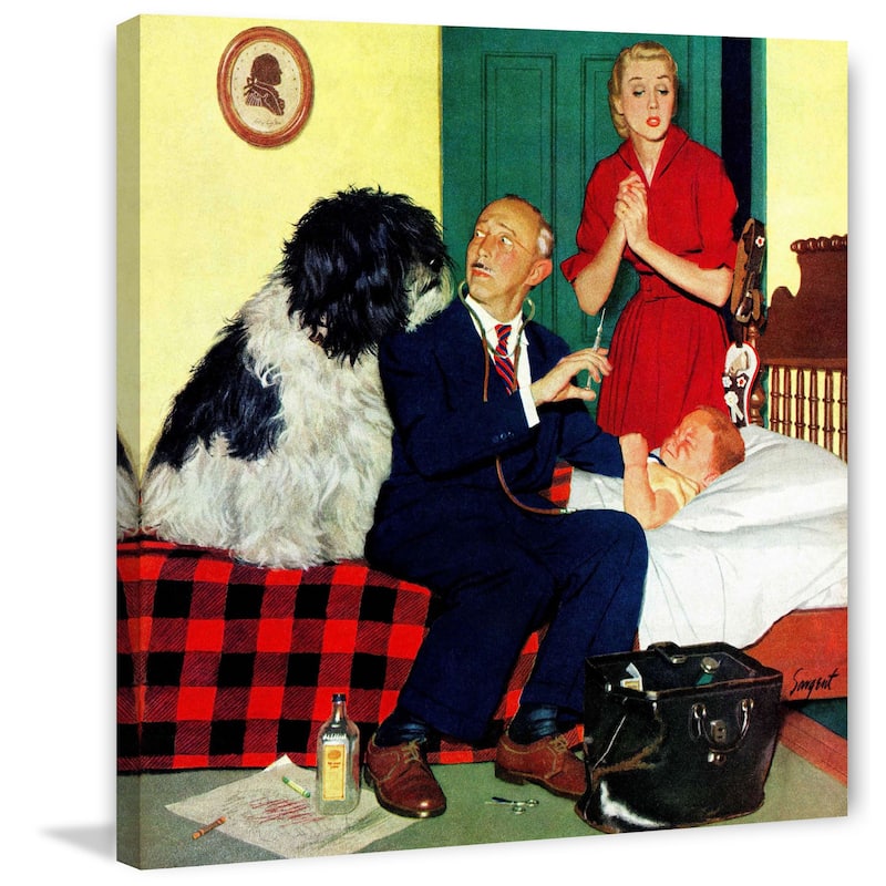 Marmont Hill - 'Dr. and the Dog' by Richard Sargent Painting Print on Canvas