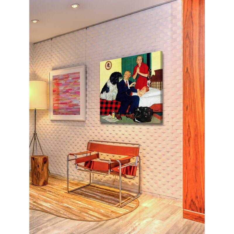 Marmont Hill - 'Dr. and the Dog' by Richard Sargent Painting Print on Canvas