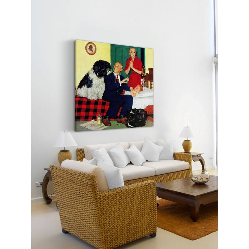 Marmont Hill - 'Dr. and the Dog' by Richard Sargent Painting Print on Canvas