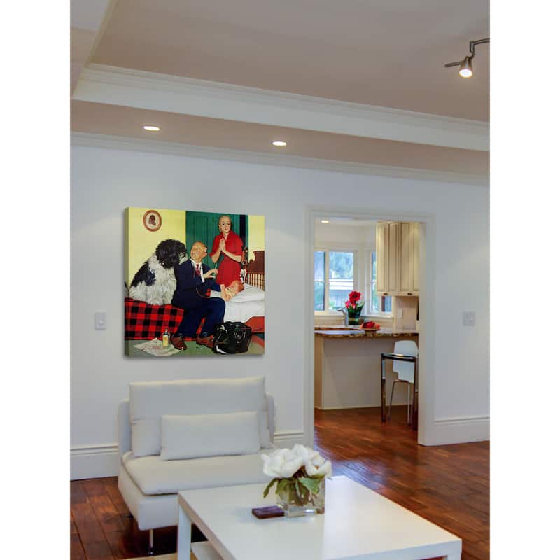 Marmont Hill - 'Dr. and the Dog' by Richard Sargent Painting Print on Canvas
