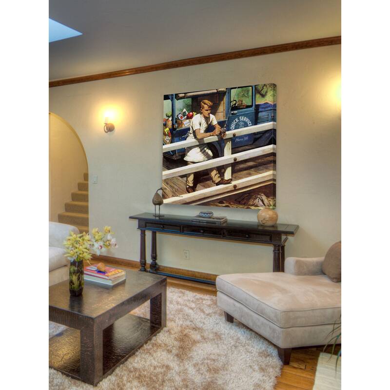 Marmont Hill - 'Rush Order' by Stevan Dohanos Painting Print on Canvas