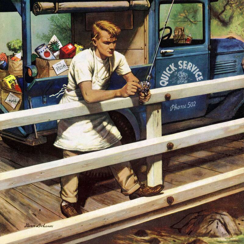 Marmont Hill - 'Rush Order' by Stevan Dohanos Painting Print on Canvas