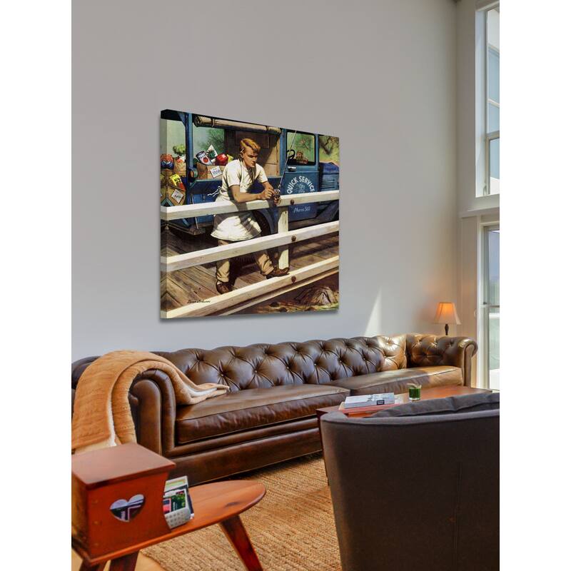 Marmont Hill - 'Rush Order' by Stevan Dohanos Painting Print on Canvas