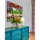 preview thumbnail 5 of 5, Marmont Hill - 'Painting the Patio Green' by Thornton Utz Painting Print on Canvas