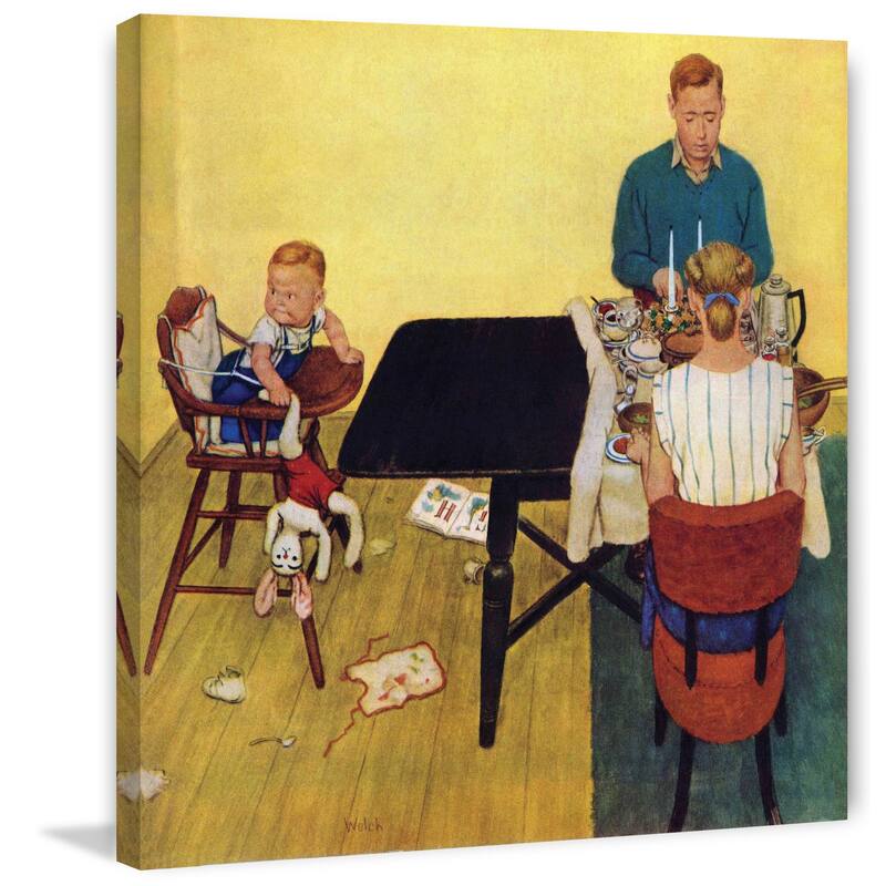 Marmont Hill - 'Dinner for Two?' by Jack Welch Painting Print on Canvas