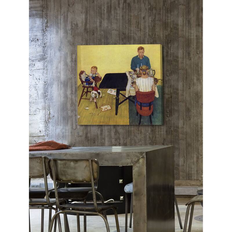 Marmont Hill - 'Dinner for Two?' by Jack Welch Painting Print on Canvas