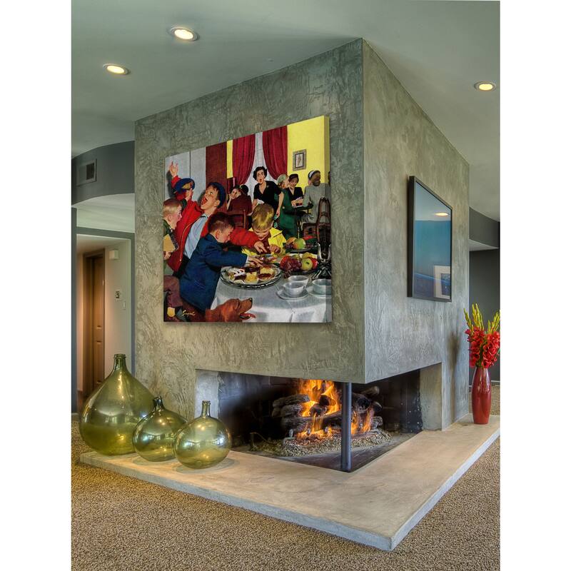 Marmont Hill - 'Crashing Mom's Card Party' by Richard Sargent Painting Print on Canvas - Multi-Color