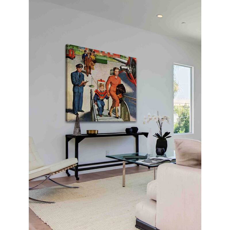 Marmont Hill - 'Space Traveller' by Amos Sewell Painting Print on Canvas - Multi-Color