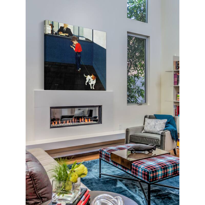 Marmont Hill - 'Dog License' by George Hughes Painting Print on Canvas
