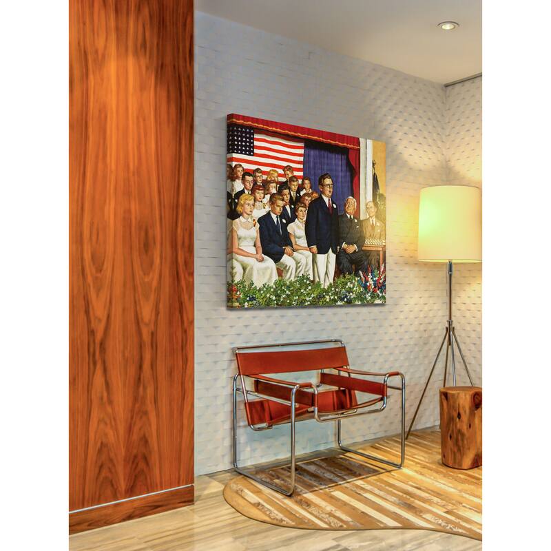 Marmont Hill - 'High School Commencement Address' by Amos Sewell Painting Print on Canvas