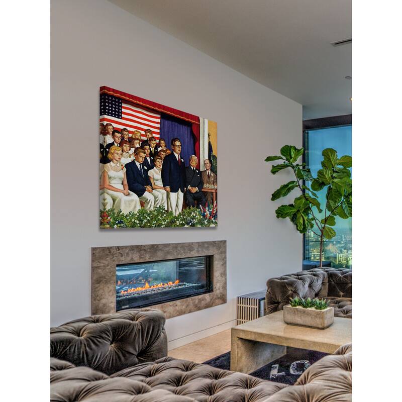 Marmont Hill - 'High School Commencement Address' by Amos Sewell Painting Print on Canvas