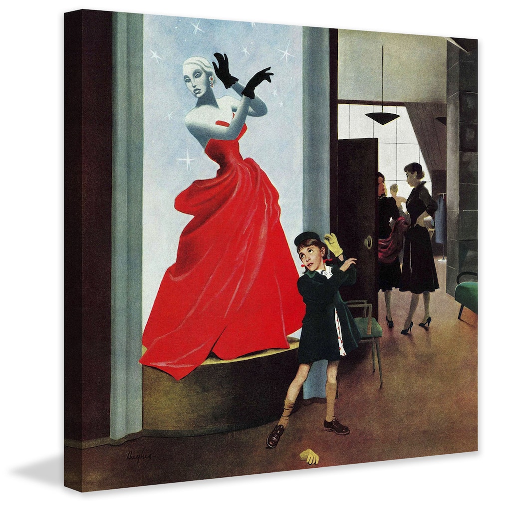 Marmont Hill - 'Mannequin' by George Hughes Painting Print on Canvas - Multi-Color