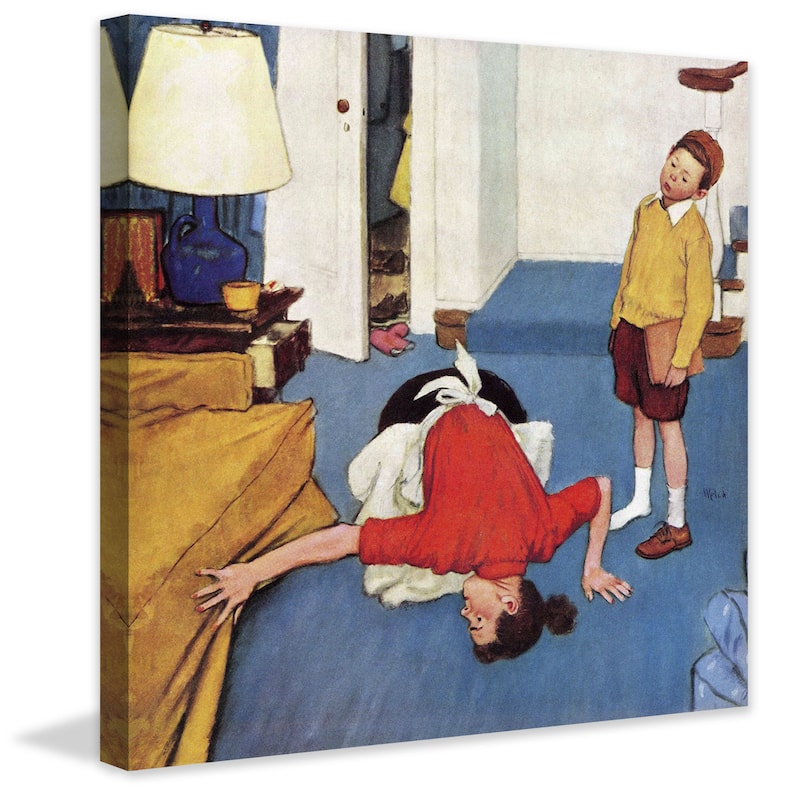 Marmont Hill - 'Missing Shoe' by Jack Welch Painting Print on Canvas - Multi-Color