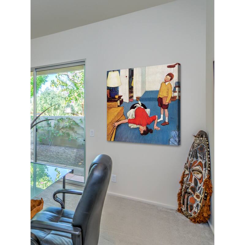 Marmont Hill - 'Missing Shoe' by Jack Welch Painting Print on Canvas - Multi-Color