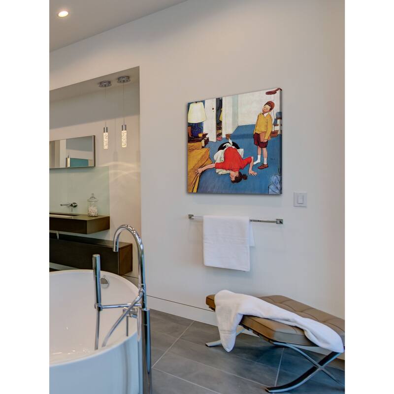 Marmont Hill - 'Missing Shoe' by Jack Welch Painting Print on Canvas - Multi-Color