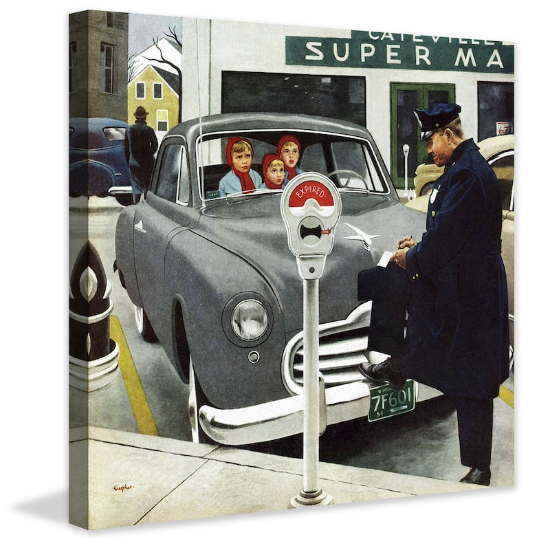 Marmont Hill - 'Expired Meter' by George Hughes Painting Print on Canvas - Multi-Color