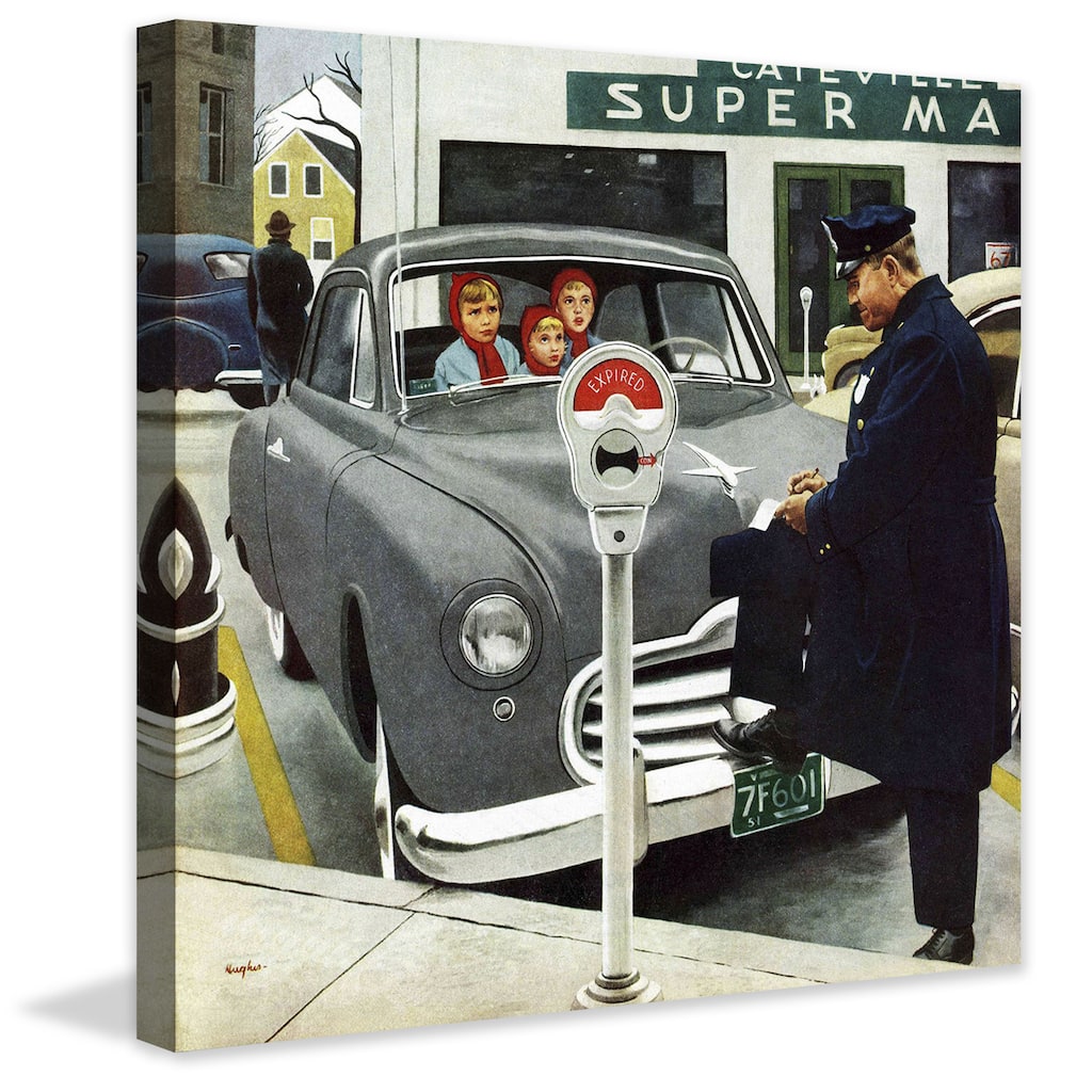 Marmont Hill - 'Expired Meter' by George Hughes Painting Print on Canvas - Multi-Color