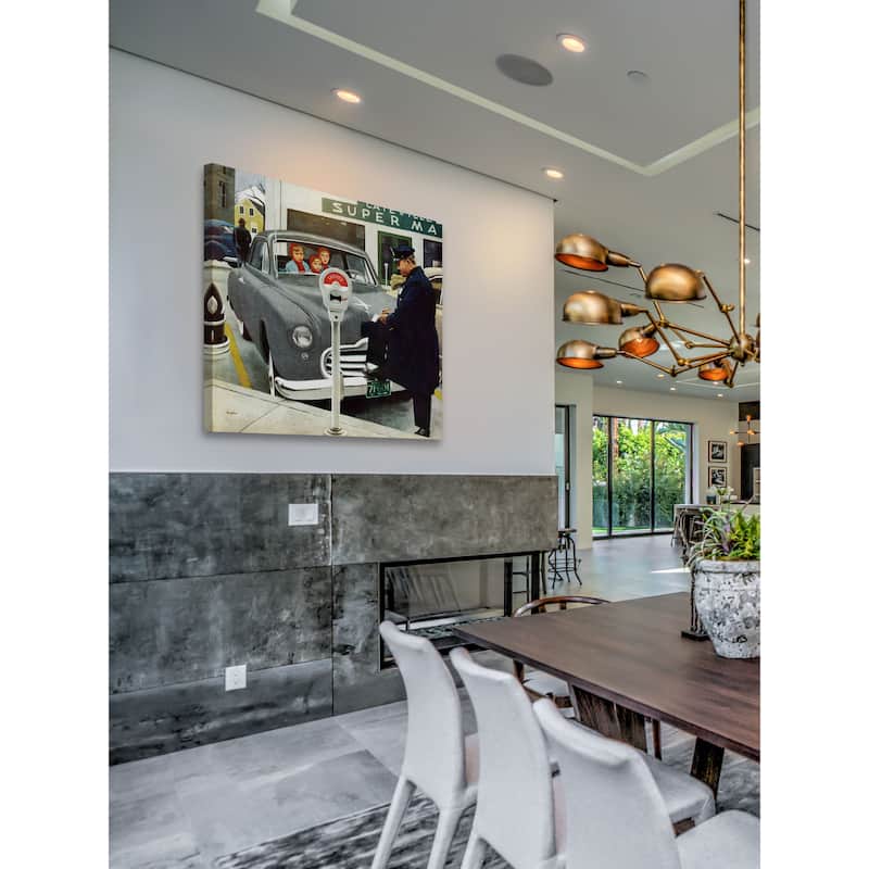 Marmont Hill - 'Expired Meter' by George Hughes Painting Print on Canvas - Multi-Color