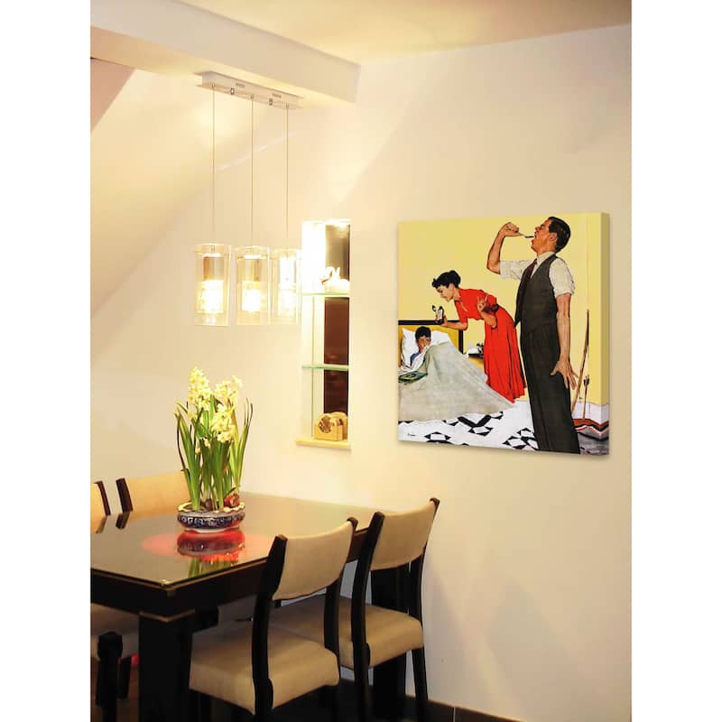 Marmont Hill - 'Take Your Medicine' by George Hughes Painting Print on Canvas - Multi-Color