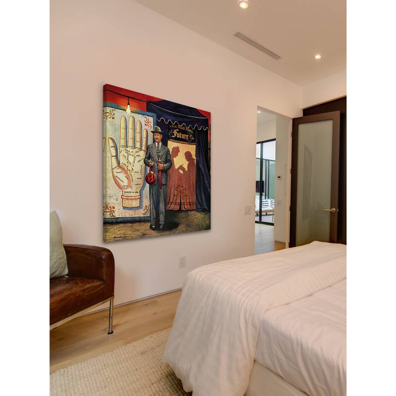 Marmont Hill - 'Palmist' by Stevan Dohanos Painting Print on Canvas - Multi-Color