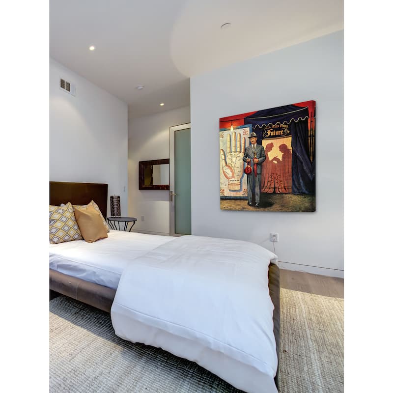 Marmont Hill - 'Palmist' by Stevan Dohanos Painting Print on Canvas - Multi-Color