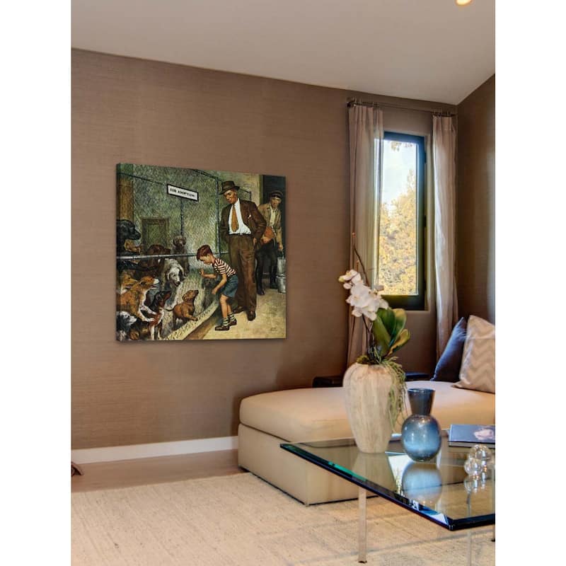 Marmont Hill - 'Dog Pound' by Amos Sewell Painting Print on Canvas - Multi-Color