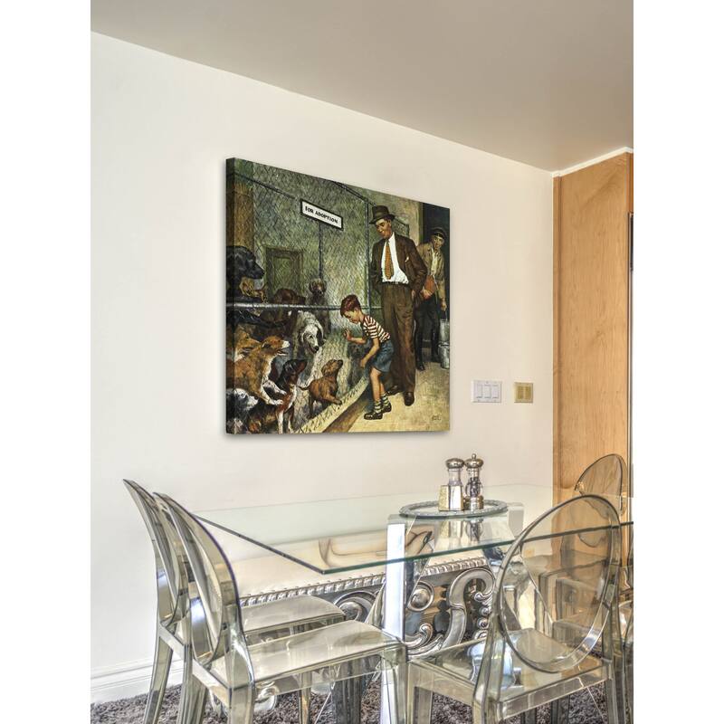 Marmont Hill - 'Dog Pound' by Amos Sewell Painting Print on Canvas - Multi-Color