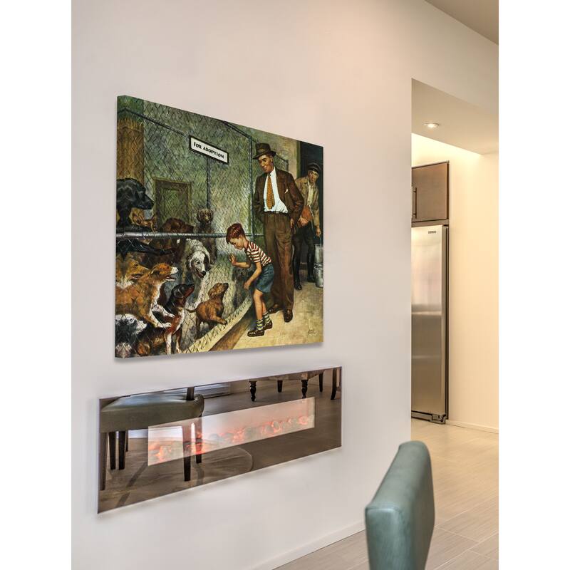 Marmont Hill - 'Dog Pound' by Amos Sewell Painting Print on Canvas - Multi-Color