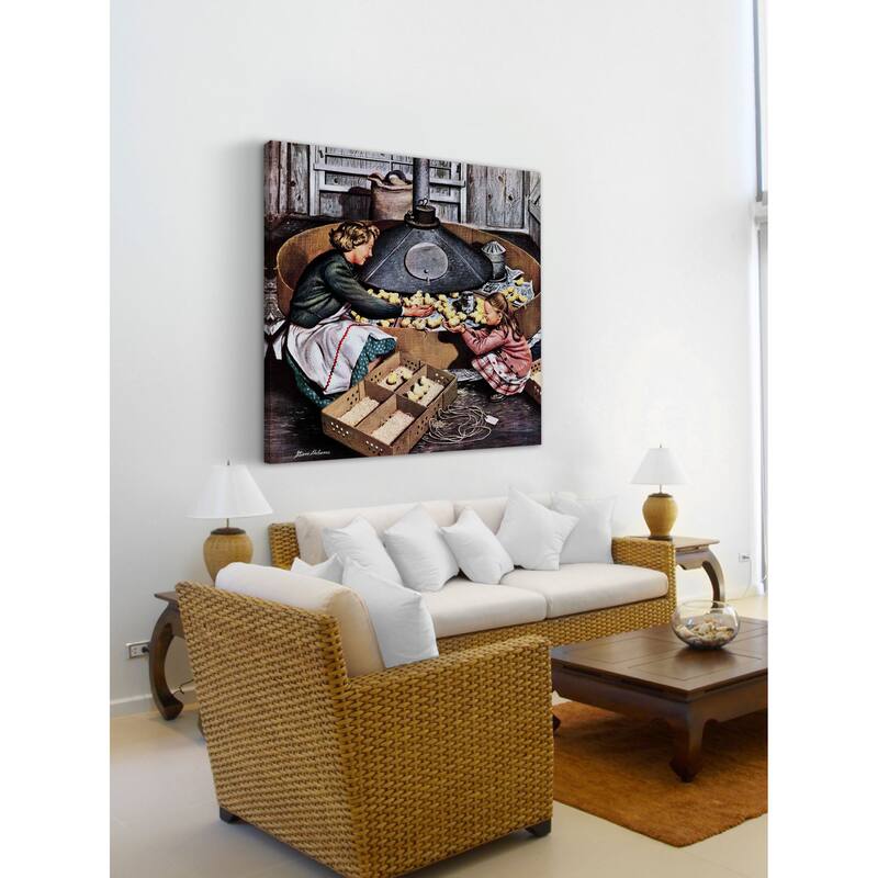Marmont Hill - 'Chicks in Incubator' by Stevan Dohanos Painting Print on Canvas - Multi-Color