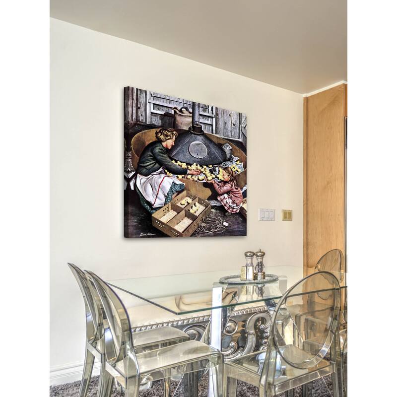 Marmont Hill - 'Chicks in Incubator' by Stevan Dohanos Painting Print on Canvas - Multi-Color
