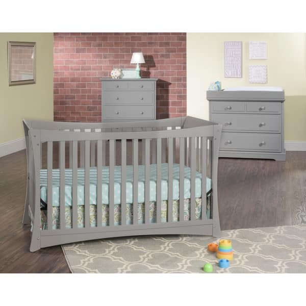 Shop Child Craft Parisian 3 In 1 Stationary Crib In Cool Grey