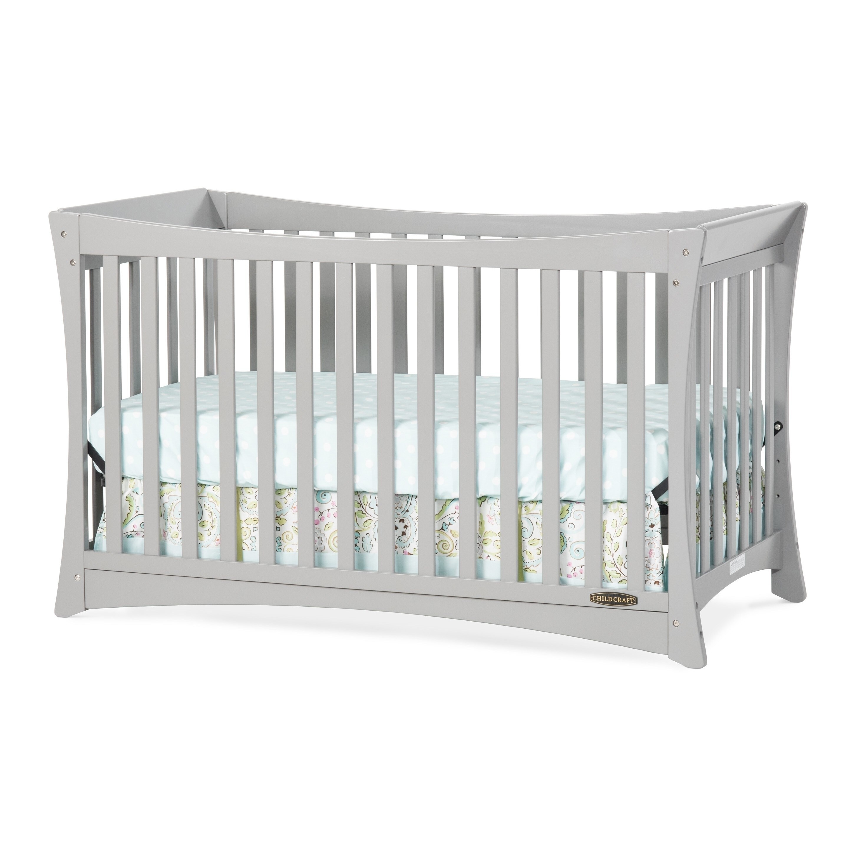 Shop Child Craft Parisian 3 In 1 Stationary Crib In Cool Grey