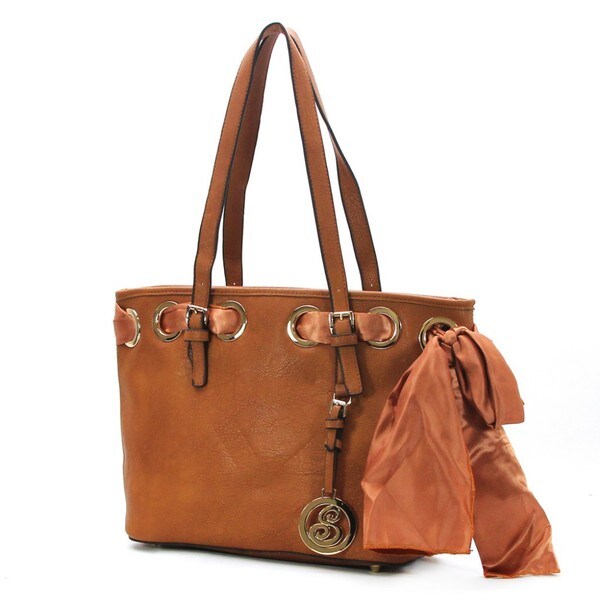 Chacal Taylor Scarf Shoulder Tote Handbag - 17821685 - Overstock.com ...