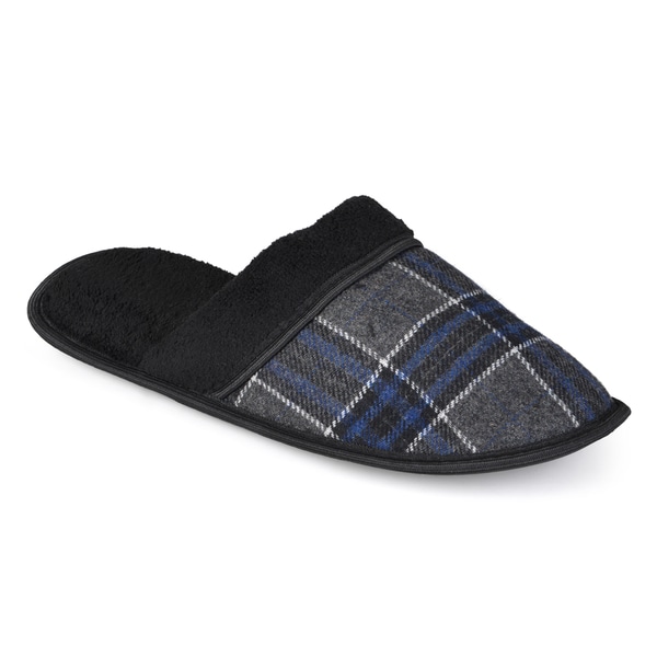 Vance Co. Men's Plaid Backless Slippers - Free Shipping On Orders Over ...