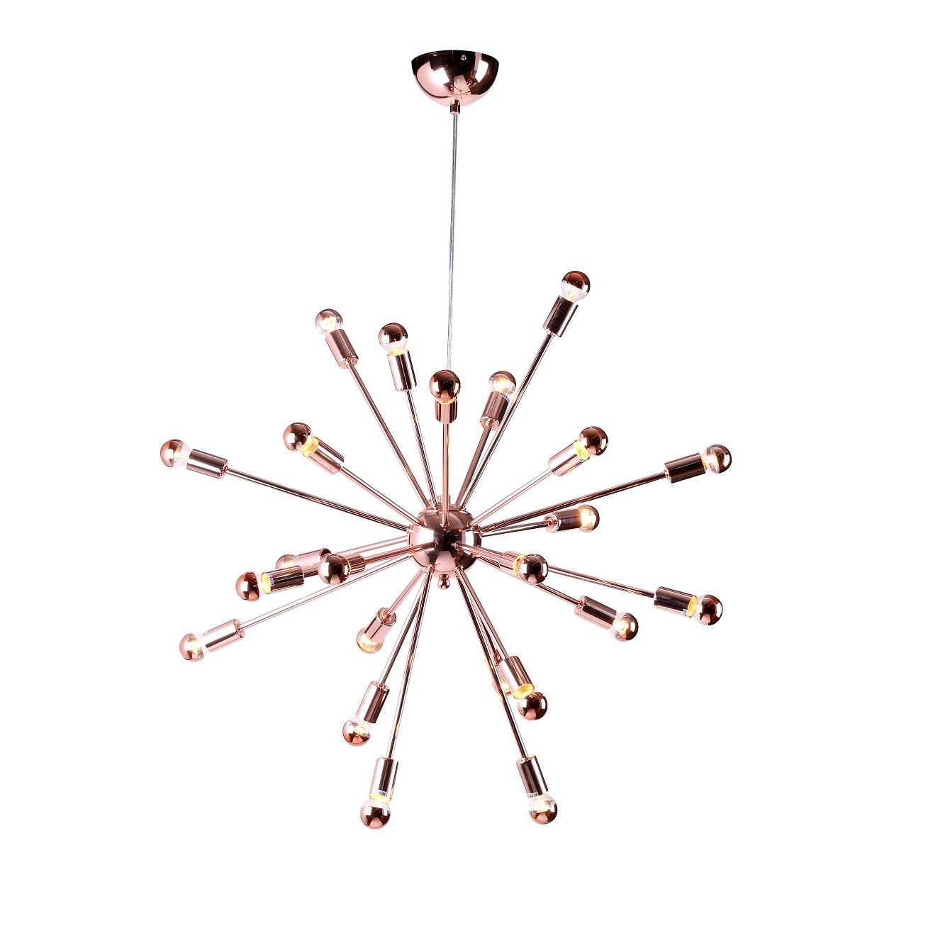 Spark Hanging Chandelier Copper 23 Inch (SPARK HANGING CHANDELIER 23" COPPER) - Chandeliers For Bedrooms by Overstock.com