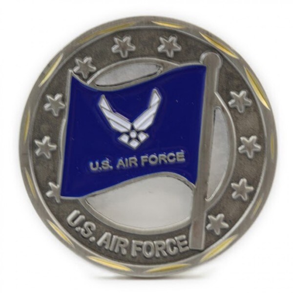 Air Force Logo Flag Coin