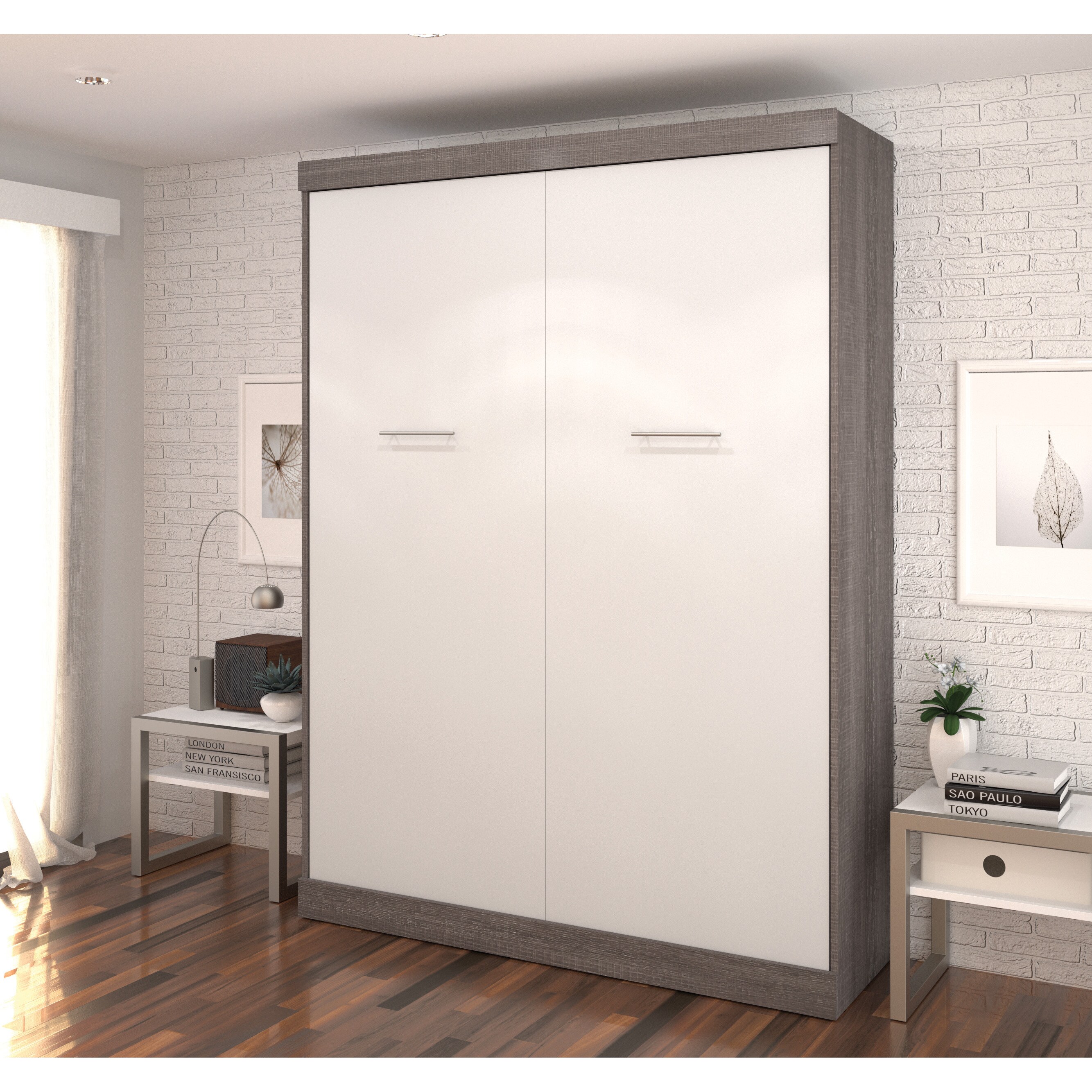 Шкаф кровать белый цвет