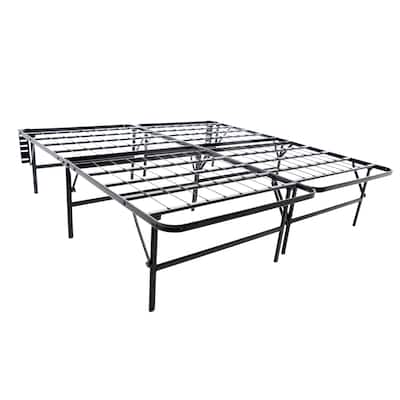 Brookside Full XL-size Platform Bed Frame and Box Spring in One Foldable Bed Base