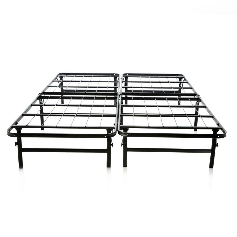 Brookside Full-size Platform Bed Frame and Box Spring in One Foldable Bed Base