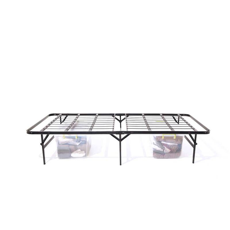 Brookside Queen-size Platform Bed Frame and Box Spring in One Foldable Bed Base